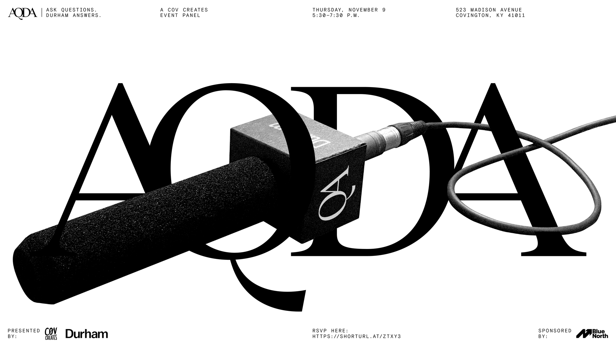 Cov Creates AQDA event on November 9th, 2023